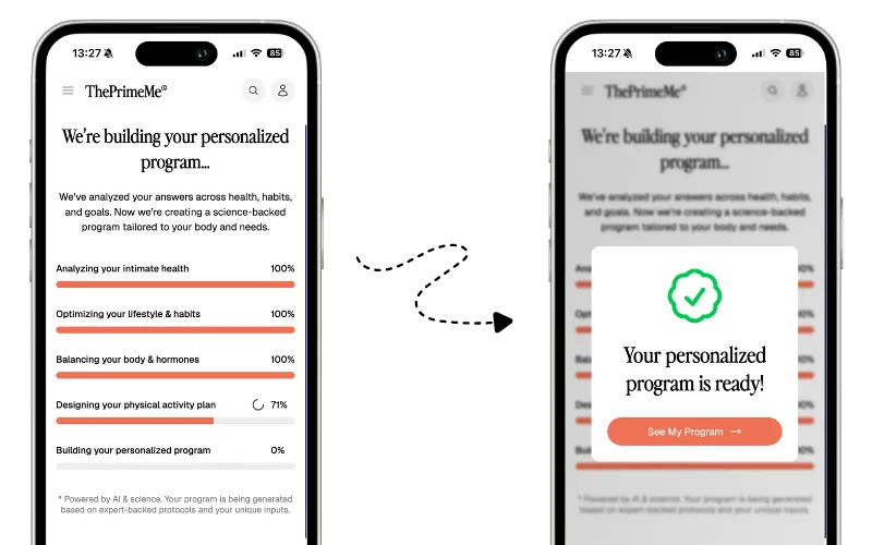 Step 2 – AI builds your tailored plan for stamina, confidence, and performance