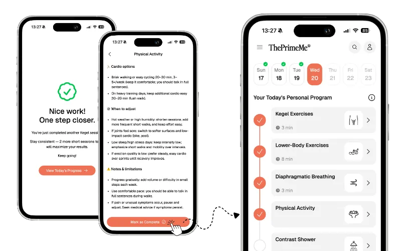 Step 4 – Track your sexual health progress and improvements over time